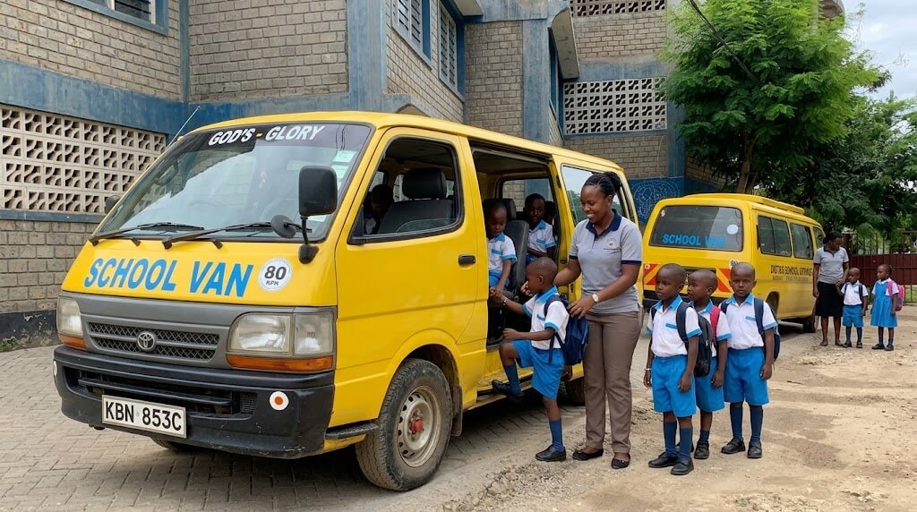 Distar School learners boarding school transport